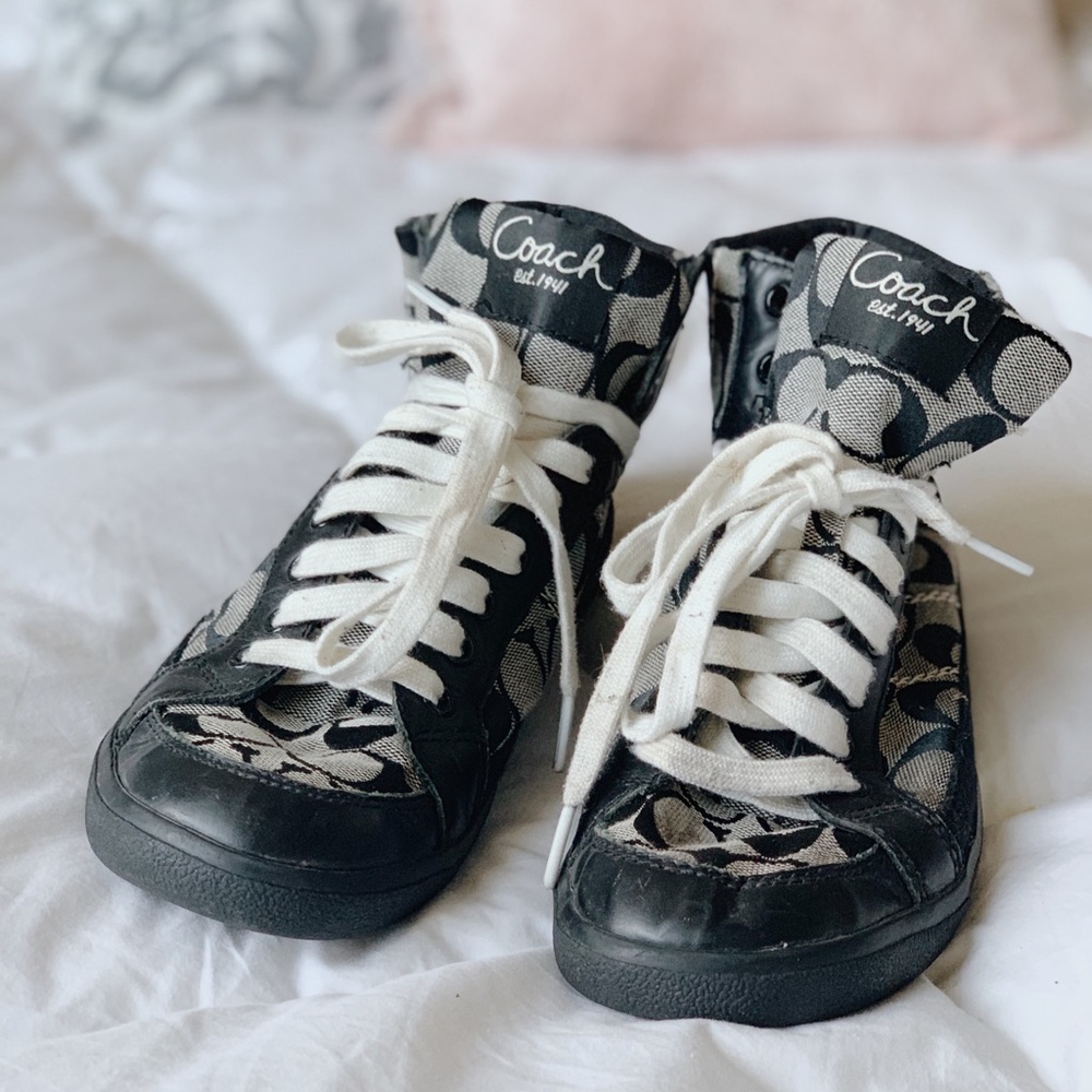Coach | Black High top sneakers Size 8.5